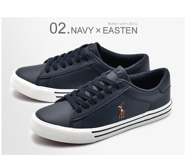 【MAX1000円OFFクーポン】POLO RALPH LAUREN ポロ ラルフローレン スニーカー EASTEN RF100702 RF101121 RF101123 シューズ ローカット レディース ジュニア ポニー ワンポイント 靴 カジュアル ストリート 刺繍 青 白