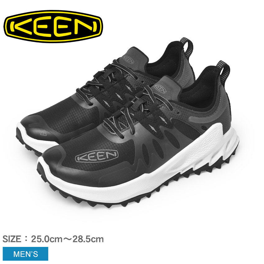 《今だけ！店内全品ポイントアップ》キーン ハイキングシューズ メンズ ザイオニック スピード KEEN ZIONIC SPEED 1028056 シューズ 靴 ブランド シンプル おしゃれ トレイルシューズ 登山 カジュアル キャンプ アウトドア レジャー 軽量 クッション性 通気性 人気 ブラック