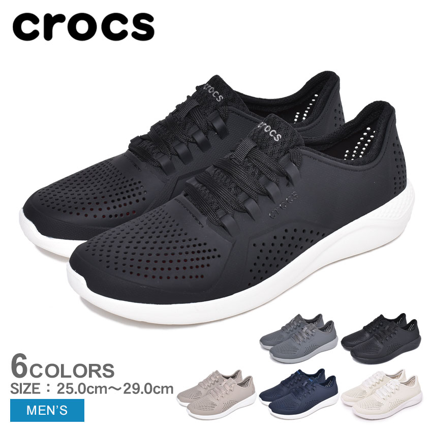 【限定クーポン配布】CROCS クロックス スニーカー ライトライド ペイサー LITERIDE PACER 204967 メンズ シューズ ブランド カジュアル シンプル スポーティ アウトドア レジャー 靴 軽量 黒 紺 誕生日 プレゼント ギフト 母の日