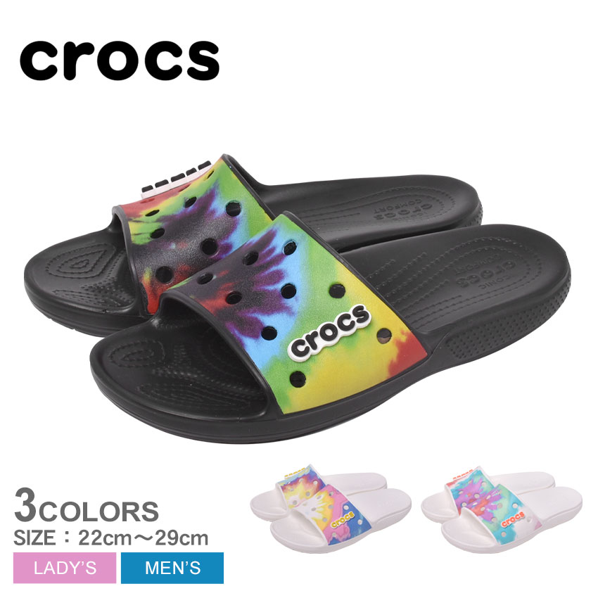 【今だけクーポン配布中】クロックス クラシック タイダイ グラフィック スライド サンダル CROCS TIEDYE GRPHC SLIDE W メンズ レディース 206520 ブラック 黒 ホワイト 白 マルチ シャワーサンダル シャワサン つっかけ カジュアル 大人 おしゃれ 誕生日 プレゼント ギフト