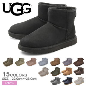 《今だけ！店内全品ポイントアップ》アグ ムートンブーツ レディース クラシックミニ II UGG CLASSIC MINI II 1016222 ショート丈 ブランド かわいい シープスキン 防寒 あったか 保温 もこもこ ボア かわいい 売れ筋 撥水 防汚 定番 人気 クリスマス プレゼント 紺 ネイビー