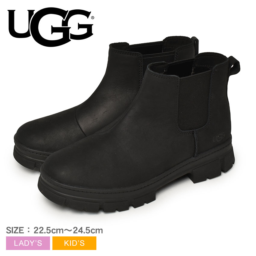 【今だけクーポン配布中】アグ ブーツ レディース キッズ ジュニア 子供 アシュトンチェルシー UGG ASHTON CHELSEA 1143662K 靴 シューズ サイドゴアブーツ ブランド ロゴ シンプル カジュアル アウトドア レジャー 防水 ウォータープルーフ 保温 防寒 凍結 雪 雨