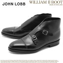 《今だけ！店内全品ポイントアップ》JOHN LOBB ジョンロブ ドレスブーツ ブラック ウィリアム 2 ブーツ WILLIAM II BOOT 43604LL 1R メンズ アンクルブーツ ショートブーツ ブランド フォーマル カジュアル ビジネス ベルト オフィス スーツ レザー 紳士靴 革 定番 革靴 黒