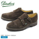 今だけ使えるクーポン対象★ PARABOOT パラブーツ レザーシューズ ブラウン ウィリアム WILLAM MARCHE II 9814 メンズ 靴 シューズ 紳士靴 短靴 本革 レザー ダブルモンク ストラップシューズ スエード カジュアル ビジネス 誕生日 プレゼント ギフト