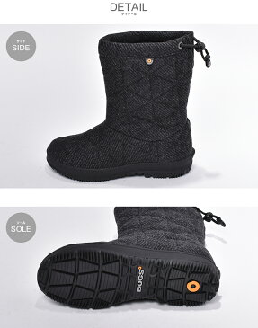 ボグス BOGS スノーブーツ スノーデイ ミッド ウール SNOWDAY MID WOOL レディース シューズ ミッドカット スノーシューズ レイン ブーツ キルティング 長靴 防水 保温 黒 雨 雪 ウール 極暖 冷えない 誕生日 プレゼント ギフト 父の日 スーパーセール