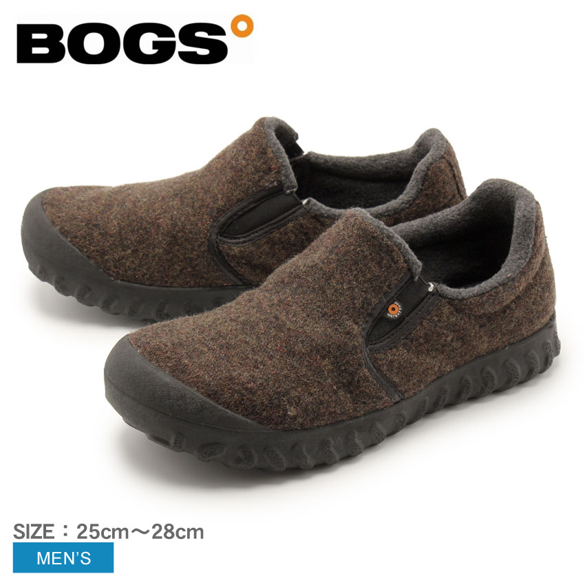 《今だけ！店内全品ポイントアップ》ボグス BOGS スノーシューズ ブラウン Bモック ロー ウール BーMOC LOW WOOL 72265 ブーツ レインシューズ フリース ふわふわ 防水 防滑 保温 メンズ 冬靴