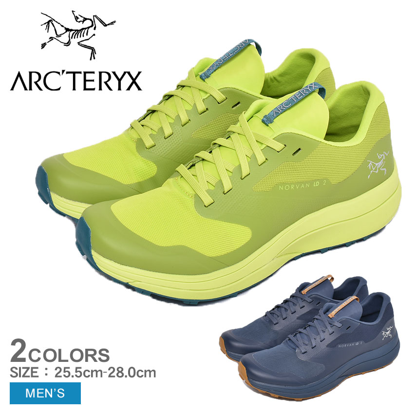 《今だけ！店内全品ポイントアップ》アークテリクス ノーバン LD2 トレイルランニングシューズ ARC’TERYX NORVAN LD2 メンズ 27147 イエロー 黄 ネイビー 紺 メンズ 靴 シューズ スニーカー アウトドア スポーツ テクニカルトレイル 軽量 快適