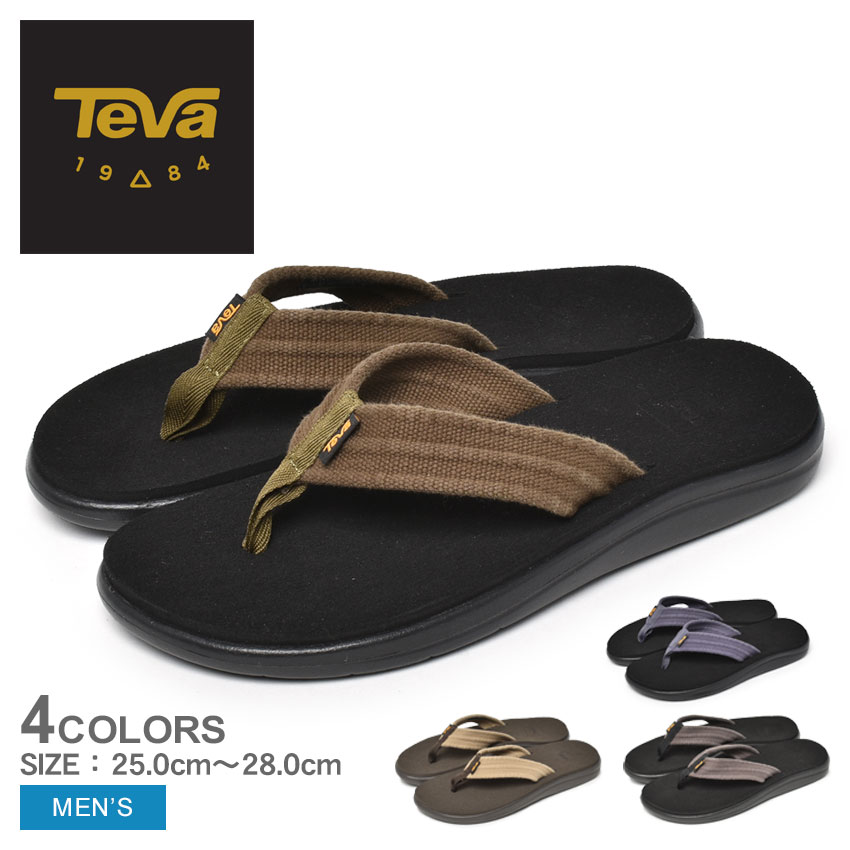 【今だけクーポン配布中】テバ サンダル メンズ M ボヤ キャンバス フリップ TEVA M VOYA CANVAS FLIP 1112670 シューズ ビーチサンダル トングサンダル ブランド アウトドア レジャー スポーティ テヴァ おしゃれ 人気 軽量 カーキ ネイビー 紺 ブラック 黒