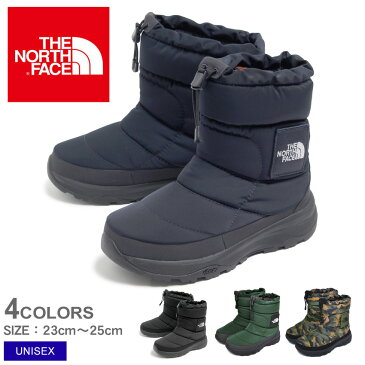 THE NORTH FACE ザ ノース フェイス ウィンターブーツ ヌプシブーティー ウォータープルーフ VI ロゴ NUPTSE BOOTIE WP6 LOGO NF51876 ユニセックス 黒 ブラック カーキ グレー 靴 シューズ スノーブーツ 長靴 カジュアル 防水 保温 防寒 誕生日 プレゼント ギフト 母の日