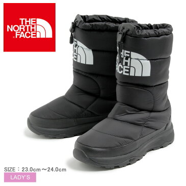 THE NORTH FACE ザ ノース フェイス ロングブーツ ブラック×ホワイト ヌプシブーティー ウォータープルーフ VI トール NUPTSE BOOTIE WP6 TALL NF51872 レディース 黒 靴 シューズ スノーブーツ 長靴 カジュアル 防水 保温 防寒 誕生日 プレゼント ギフト 母の日