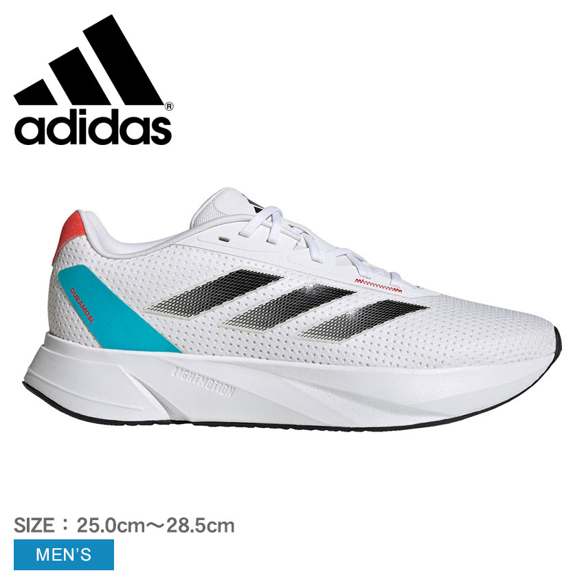 《今だけ！店内全品ポイントアップ》アディダス ランニングシューズ メンズ デュラモ SL ADIDAS DURAMO SL LZQ32 靴 シューズ ランニング ジョギング トレーニング ジム ブランド シンプル スポーティ ローカット 運動 通学 部活 学校 軽量 ブラック 黒 マルチ マルチカラー