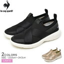 ルコックスポルティフ スニーカー レディース (W) ラ ローヌ DBDP LE COQ SPORTIF QL3VJC06BK QL3VJC06ER スリッポン 靴 シューズ 通勤 通学 シンプル カジュアル おしゃれ ロゴ ローカット 消臭 軽量 ブラック 黒 ベージュ(4)
