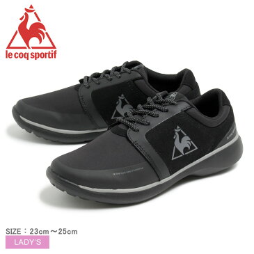 【最大8181円OFFクーポン配布】 LE COQ SPORTIF ルコック スポルティフ スニーカー ブラック ラ エアー レイン NY LA AIRE RAIN NY QL3LJC16 レディース 黒 靴 シューズ レインシューズ カジュアル 防水 防寒 軽量 誕生日 プレゼント ギフト 父の日 スーパーセール