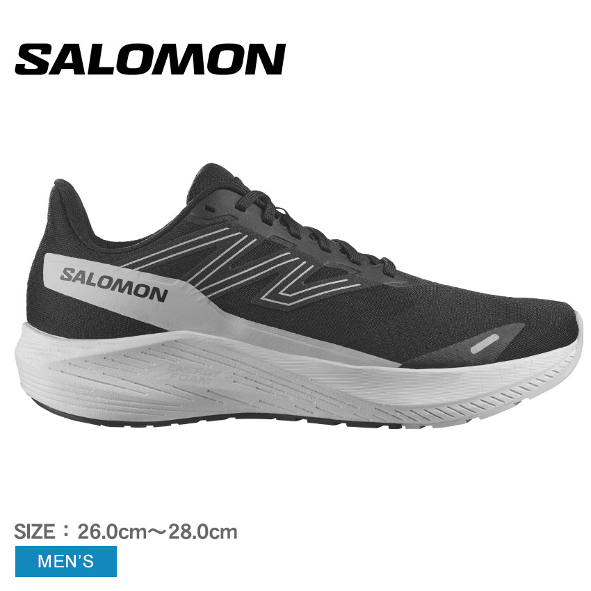 《今だけ！店内全品ポイントアップ》サロモン ランニングシューズ メンズ AERO BLAZE SALOMON L47208900 靴 シューズ スニーカー スポーツ トレーニング 運動 マラソン 軽量 ローカット ローカットスニーカー ランニング ブラック 黒 ホワイト 白