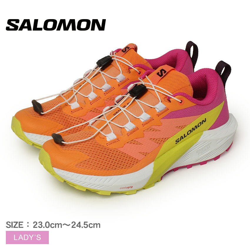サロモン トレイルランニングシューズ レディース SENSE RIDE 5 SALOMON L47459000 靴 シューズ ランニング ランニングシューズ 快適 クッション性 反応性 通気性 耐久性 安定性 スポーツ
