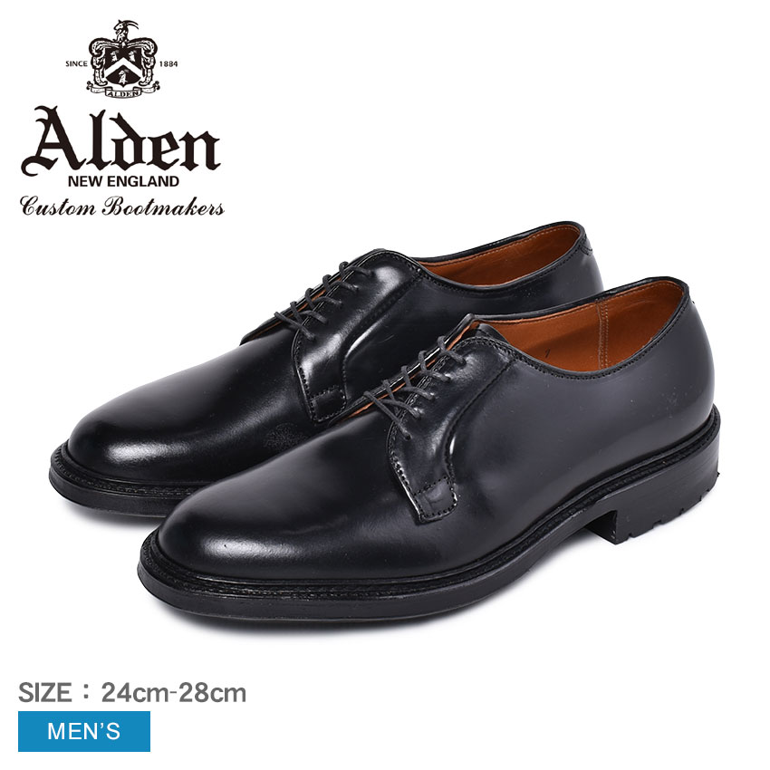 【限定クーポン発行中】ALDEN オールデン ドレスシューズ コマンド アウトソール コードバン メンズ ブランド シューズ トラディショナル ビジネス フォーマル 馬革 革靴 靴 紳士靴 黒 通勤 通学 会社員 大人 高級靴 誕生日 プレゼント ギフト