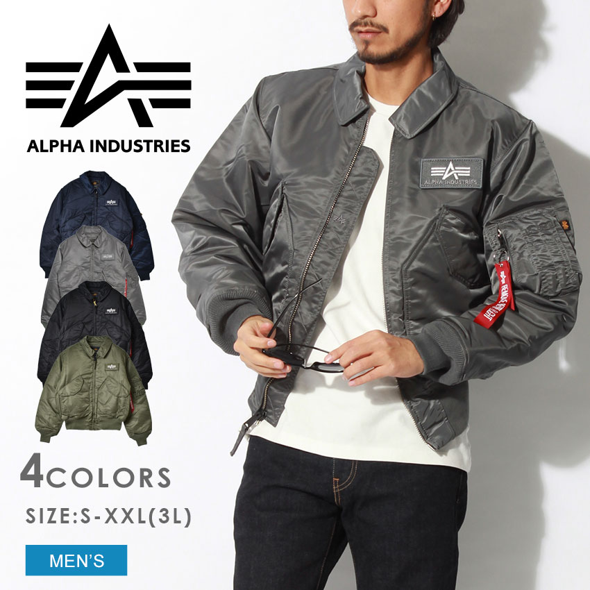 《今だけ！店内全品ポイントアップ》アルファ インダストリーズ アウター メンズ CWU 45/P フライトジャケット ALPHA INDUSTRIES CWU 45/P FLIGHT JACKET MJC22000C1 ミリタリー フィールド ブルゾン ウェア おしゃれ ブランド ジャンバー フルジップ 上着 羽織 長袖 定番