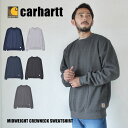 カーハート トップス メンズ 《今だけ！店内全品ポイントアップ》CARHARTT カーハート スウェット MIDWEIGHT CREWNECK SWEATSHIRT メンズ ウエア スエット トレーナー トップス ブランド ストリート シンプル