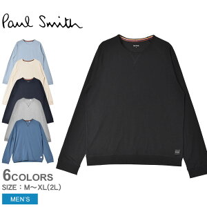 【限定クーポン発行中】ポール スミス ロングスリーブトップ 長袖シャツ PAUL SMITH L/S TOP メンズ M1A-2990-AU278 ブラック 黒 グレー ネイビー ウェア トップス 長袖 シャツ クルーネック ステッチ おしゃれ シンプル カジュアル 贈り物 誕生日 プレゼント ギフト