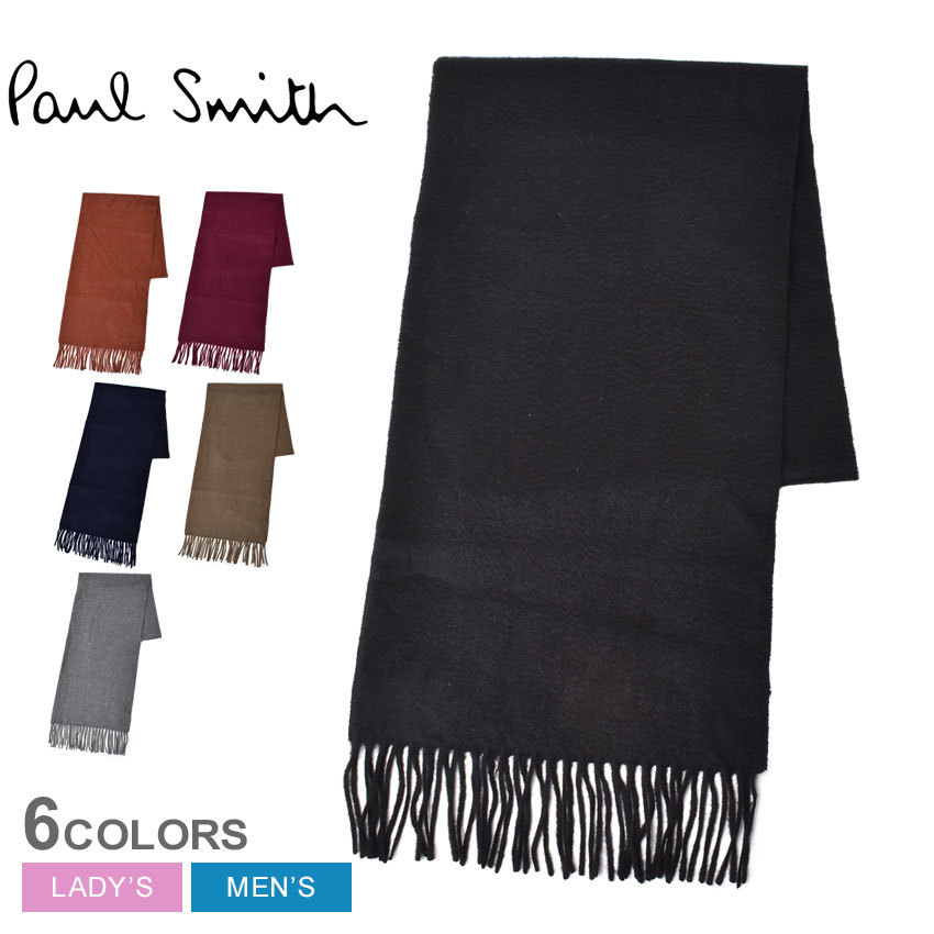 ポール スミス カシミア スカーフ マフラー PAUL SMITH CASHMERE SCARF メンズ レディース M1A-122D-AS09B ブラック 黒 グレー ネイビー 紺 ウエア アクセサリー ブランド カジュアル シンプル ベーシック 防寒 保温