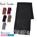 ポールスミス マフラー（レディース） 《今だけ！店内全品ポイントアップ》ポール スミス カシミア スカーフ マフラー PAUL SMITH CASHMERE SCARF メンズ レディース M1A-122D-AS09B ブラック 黒 グレー ネイビー 紺 ウエア アクセサリー ブランド カジュアル シンプル ベーシック 防寒 保温