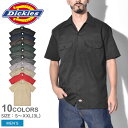 【今だけクーポン配布中】ディッキーズ 半袖シャツ メンズ SHORT SLEEVE WORK SHIRT DICKIES ショートスリーブワークシャツ 1574 ストリート アメカジ シンプル カジュアル おしゃれ 半袖 トップス ウエア ワークシャツ シャツ 外出 お出かけ ワークウェア ブラック