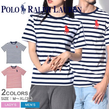 【メール便可】 ラルフローレン 半袖Tシャツ ビッグポニー マルチボーダー メンズ レディース POLO RALPH LAUREN ポロ トップス シャツ ウェア ワンポイント 定番 ロゴ 人気 ブランドおしゃれ 男女兼用 カジュアル ポニー 誕生日 プレゼント ギフト 父の日ギフト