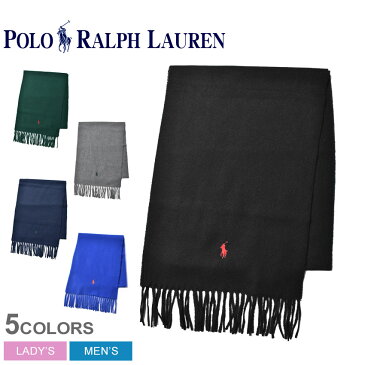 【限定クーポン配布】ラルフローレン マフラー ワンポイント マフラー メンズ レディース 人気 ブランド POLO RALPH LAUREN ポロ ストール アクセサリー 刺繍 防寒 無地 シンプル 贈り物 紺 黒 緑 誕生日 プレゼント ギフト 母の日