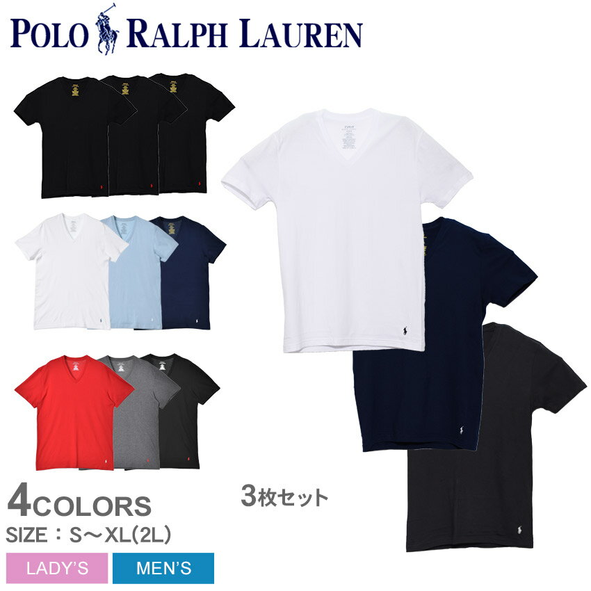 ポロ ラルフ ローレン ペアTシャツ 【今だけクーポン配布中】ポロ ラルフローレン クラシックフィット VネックTシャツ 半袖Tシャツ POLO RALPH LAUREN CLASSIC FIT V NECK T-SHIRT メンズ レディース RCVNP3 ブラック 黒 ホワイト 白 トップス 半袖 おしゃれ 人気 デザイン シンプル カジュアル