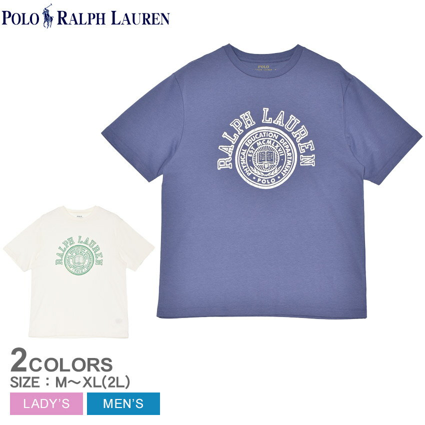 ポロ ラルフ ローレン Tシャツ メンズ レディース ロゴ コットン ジャージー Tシャツ POLO RALPH LAUREN RL SS CTN JERSEY RL LOGO CREST TEE 323971317 001 ブランド トップス ユニセックス ボーイズ シンプル ウェア クルーネック|slz|