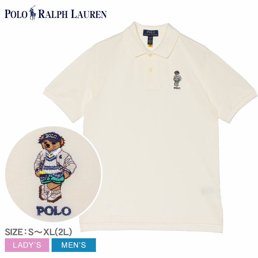 【ネコポス配送】ポロ ラルフローレン ポロシャツ メンズ レディース CTN JERSEY NOV BEAR GRPH POLO POLO RALPH LAUREN 323973120 ブランド トップス ボーイズ ユニセックス ポロ シンプル ウェア カジュアル 無地 定番 ロゴ 半袖 ワンポイント 刺繍