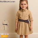 ポロ ラルフローレン ワンピース キッズ ジュニア 子供 BELT COTTON CHINO SHIRTDRESS POLO RALPH LAUREN 312699674 ワンピ シャツワンピ フレア 長袖 襟付き 衿付き 女の子 ベルト付き ポケット 刺繍 ブランド ロゴ シンプル カジュアル(4)