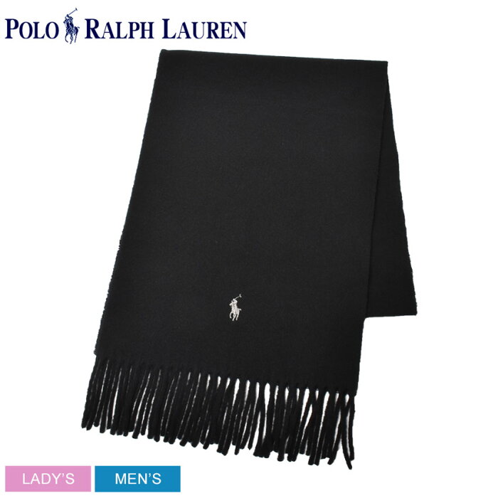 【限定クーポン発行中】ポロ ラルフローレン クラシック カシミヤ スカーフ マフラー POLO RALPH LAUREN CLASSIC CASHMERE SCARF メンズ レディース PC0459 ブラック 黒 カシミヤ 防寒 クリスマス 贈り物 リトルポニー ポニー ワンポイント 誕生日 プレゼント ギフト