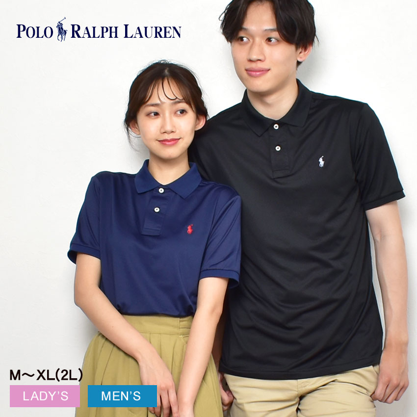 【ネコポス配送】ポロ ラルフローレン ポロシャツ メンズ レディース ワンポイント 半袖ポロシャツ POLO RALPH LAUREN トップス ブランド ボーイズ ウェア 無地 半袖 刺繍 シンプル カジュアル ベーシック 人気 ワンポイント ネイビー 紺 ブラック 黒|slz|