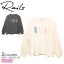 レイルズ シグネチャー スウェットシャツ スウェット RAILS SIGNATURE SWEAT SHIRT レディース 843A-357A ブラック 黒 ベージュ トップス 長袖 ブランド スウェット おしゃれ ロゴ スポーティ カジュアル ヴィンテージ |shn|