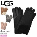 《今だけ！店内全品ポイントアップ》アグ 手袋 レディース シープスキン グローブ ダブルジップ UGG SHEEPSKIN GLOVE W ZIP 21617 スマートフォン対応 スマホ対応 シンプル カジュアル おしゃれ レザー ブランド 撥水加工 防寒 保温 女性 プレゼント ギフト 贈り物 通勤 通学