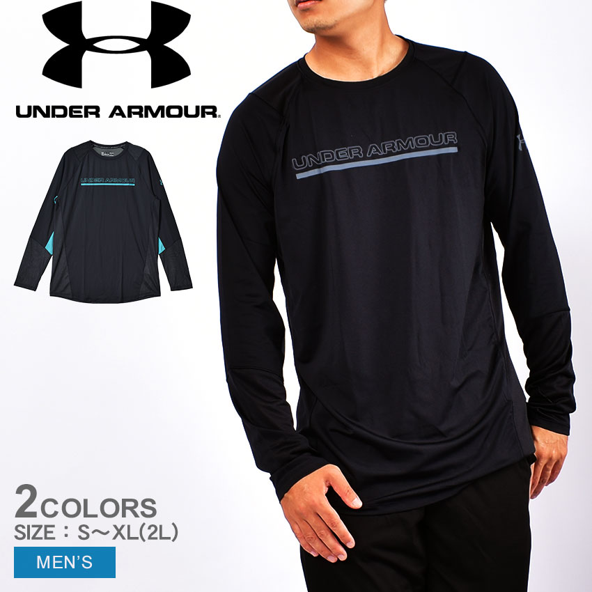 【今だけクーポン配布中】アンダーアーマー スポーツウエア メンズ L/S ワードマーク UNDER ARMOUR L/S WORDMARK 1345253 ウエア アンダーウエア トップス ブランド トレーニング ジム ランニング スポーツ ロゴ スポーティ シンプル 長袖 運動 定番 人気 グレー