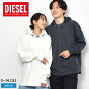 《今だけ！店内全品ポイントアップ》ディーゼル フード付き長袖カットソー メンズ T-WAHOOD E1 MAGLIETTA DIESEL A06264 0JFAX トップス ブランド パーカー フーディー フード プルオーバー モックネック 薄手 Tシャツ ルーズフィット カジュアル ロゴ ウェア ウエア