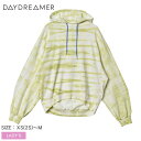 デイドリーマー パーカー DAYDREAMER ACID STRIPE HOODIE TIE DYE レディース S490ASTD グリーン イエロー ウエア ...