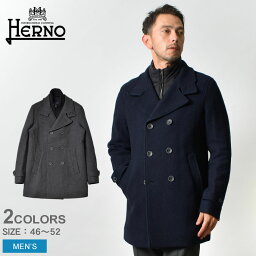 ヘルノ ピーコート メンズ 《今だけ！店内全品ポイントアップ》ヘルノ コート メンズ テック Pコート HERNO TECH PEACOAT PE000031U-33345R アウター 上着 イタリア製 ブランド エレガント ラグジュアリー Pコート ジップアップ おしゃれ シンプル ロゴ 防寒 長袖 プレゼント ギフト 贈り物 チャコール