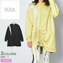 ソウル スウェットシャツ スエット SOUL レディース ブラック 黒 生成 キナリ トップス 長袖 ロングスリーブ L/S トレーナー カジュアル エレガント スタイリッシュ レトロ モダン フェミニン ガーリー エキセントリック(4)