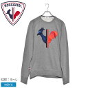 《今だけ！店内全品ポイントアップ》ロシニョール エンブロイダード ルースター スウェット スウェット ROSSIGNOL EMBROIDERED ROSTER SWEAT メンズ RLIMS26 グレー トップス 長袖 シンプル カジュアル ベーシック ストリート ロゴ ラウンド ブランド 刺繍