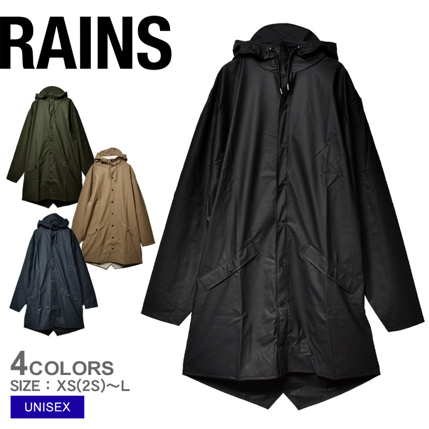 《今だけ！店内全品ポイントアップ》レインズ ジャケット ユニセックス クラシック レイン ロングジャケット RAINS CLASSIC RAIN LONG JACKET 12020 ジャケット ウェア レインウェア 長袖 羽織 スポーツ フード 透湿 防水 撥水 トレーニング ブランド メンズ レディース