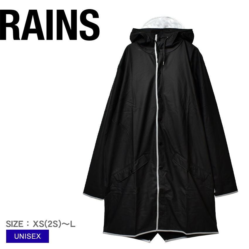 《今だけ！店内全品ポイントアップ》レインズ ジャケット ユニセックス CLASSIC RAIN LONG JKT REFLECTIVE RAINS 18540 ジャケット ウェア レインウェア 長袖 羽織 スポーツ フード 透湿 防水 撥水 トレーニング ブランド メンズ レディース シンプル 雨 ロゴ 梅雨 運動