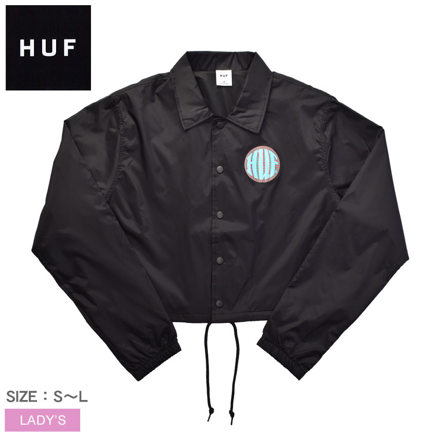 《今だけ！店内全品ポイントアップ》ハフ アウター レディース HUF HI-FI CROP COACHES JACKET WJK0011..