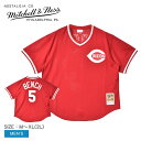 《今だけ！店内全品ポイントアップ》ミッチェルアンドネス ユニフォーム メンズ MITCHELL ＆ NESS MLB AUTHENTIC JOHNNY BENCH CINCINNATI REDS 1983 PULLOVER JERSEY ABPJ3064-CRE83JBNSCAR ウエア トップス ベースボールジャージ ストリート オーセンティック ブランド