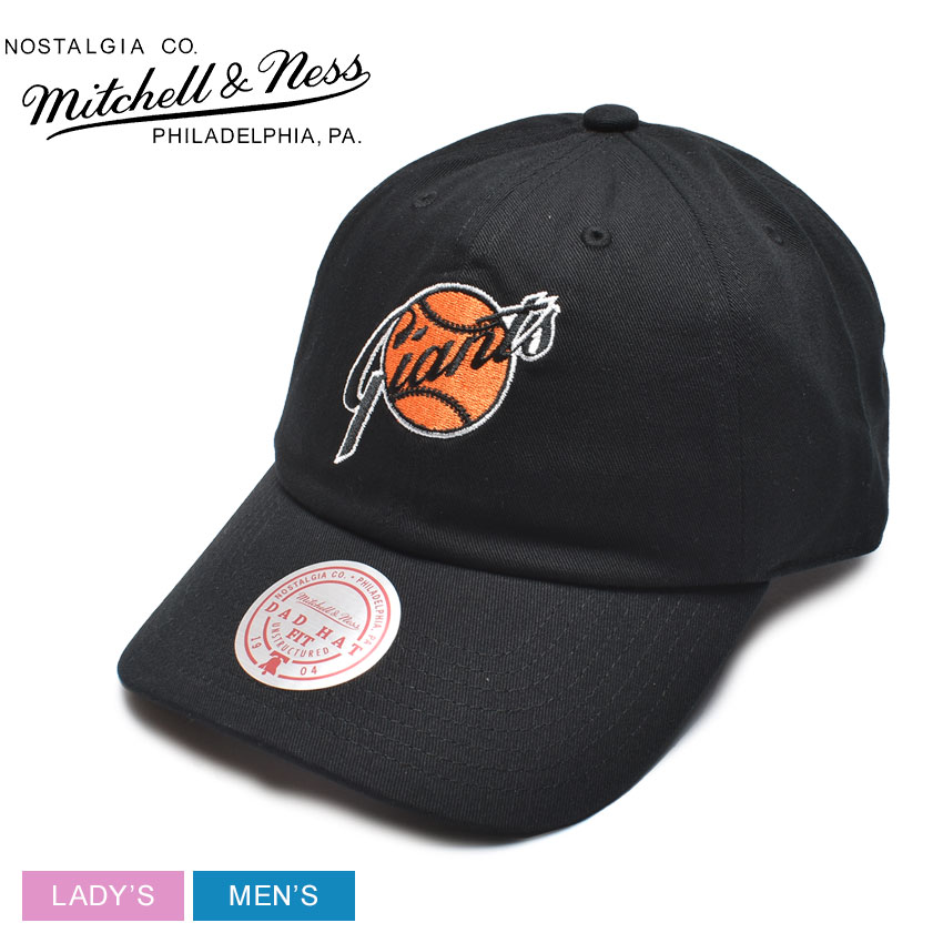 ミッチェル&ネス ベースボールキャップ メンズ レディース MLB EVERGREEN STRAPBACK COOP GIANTS MITCHELL&NESS HLUX6857-SFGYYPPPBLCK キャップ 帽子 サンフランシスコ・ジャイアンツ San Francisco Giants ストラップバック MLB