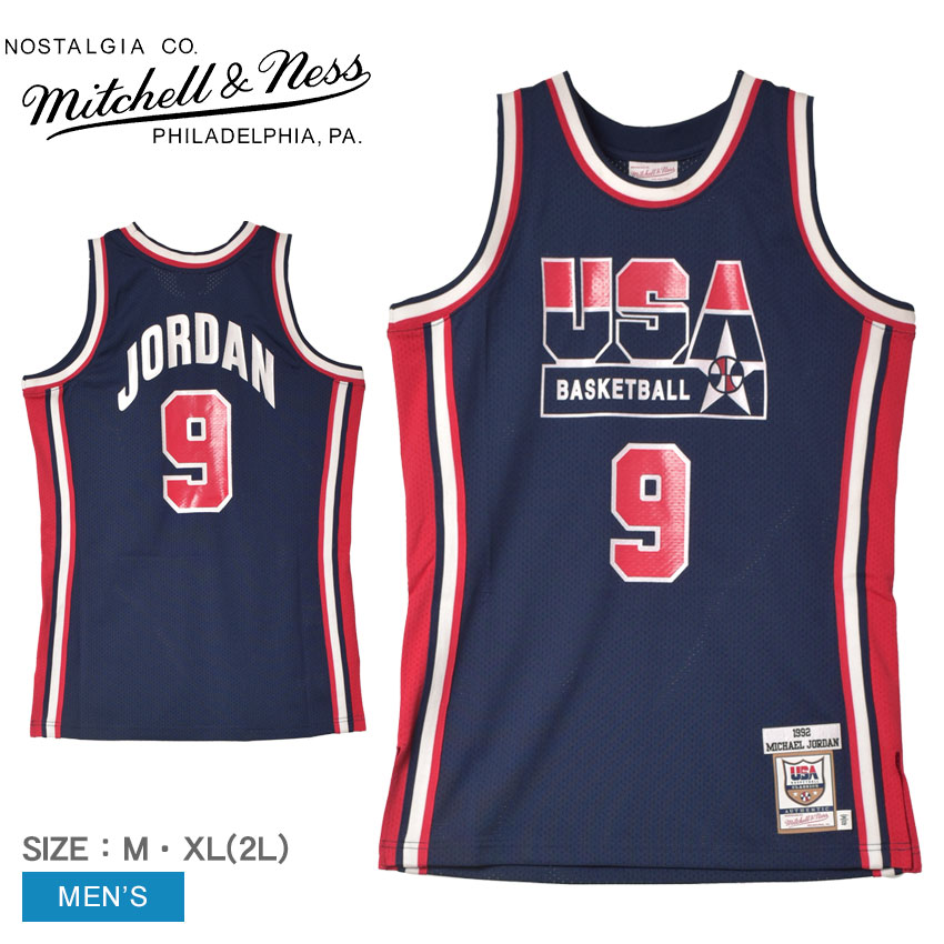 ںݥۥߥåͥ ˥ե  ƥå 㡼  USA 1992 ޥ 硼 MITCHELLNESS Authentic Jersey Team USA AJY4GS18414