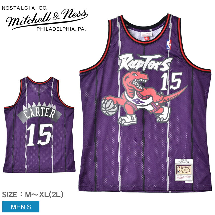 《アイテム名》ミッチェルアンドネス ユニフォーム MITCHELL ＆ NESS メンズ スウィングマンジャージートロントラプターズロード1998-99ヴィンスカーター SMJYGS18214-TRAPURP98VCA《ブランドヒストリー》Mitchell &amp; Nessは、1904年にアメリカ・フィラデルフィア州の同市内において、レスラーかつテニスのチャンピオンだったフランク・P・ミッチェルと、スコットランド人ゴルファ−のチャールズ・M・ネスにより創設されました。高品質・高縫製技術をモットーに、現代でもNBA(バスケットボール)、MLB(野球)、NFL(アメフト)、NHL(アイスホッケー)、NCAA(大学スポーツ協会)、MLS(サッカー)のアメリカ4大スポーツを完全サポートし、多くの公式トレーニングウェアのライセンスウェアを取り扱っています。世界中に愛好家を抱え魅了し続けるヴィンテージジャージの老舗ブランドです。《アイテム説明》ミッチェルアンドネスより「スウィングマンジャージートロントラプターズロード1998-99ヴィンスカーター」です。1998-99ヴィンスカーターモデル。《カラー名/カラーコード/管理No.》トロントラプターズ/-/"23825200"製造・入荷時期により、細かい仕様の変更がある場合がございます。上記を予めご理解の上、お買い求め下さいませ。関連ワード：NBA バスケットボールジャージ ウエア タンクトップ ノースリーブ トップス ブランド バスケ バスケットボール スポーツ 人気date 2022/06/09■関連ワード：10代 20代 30代 40代 50代 60代 70代 80代 おすすめ お父さん ギフト センスのいい パパ ユニーク 人気 使える 初任給 古希 喜ぶ 喜寿 変わった 夫 実用的 家族 彼女 彼氏 感謝 父の日 父娘 父子 父親 珍しい 義父 義理 贈り物 還暦Item SpecブランドMITCHELL ＆ NESS ミッチェルアンドネスアイテムユニフォームスタイルNoSMJYGS18214-TRAPURP98VCA商品名スウィングマンジャージートロントラプターズロード1998-99ヴィンスカーター性別メンズ原産国China 他素材ポリエステル 100％採寸単位(cm)身幅総丈M5375L5977XL(2L)6280※上記サイズは、実際に同一の商品を採寸した結果です。商品によっては個体差がありますので誤差がでることが御座いますので参考目安としてご覧下さい。また、測定方法によっても誤差が生じますので、予めご了承ください。サイズについて詳しくはこちらをご覧下さい。当店では、スタジオでストロボを使用して撮影しております。商品画像はできる限り実物を再現するよう心掛けておりますが、ご利用のモニターや環境等により、実際の色見と異なる場合がございます。ご理解の上、ご購入いただけますようお願いいたします。