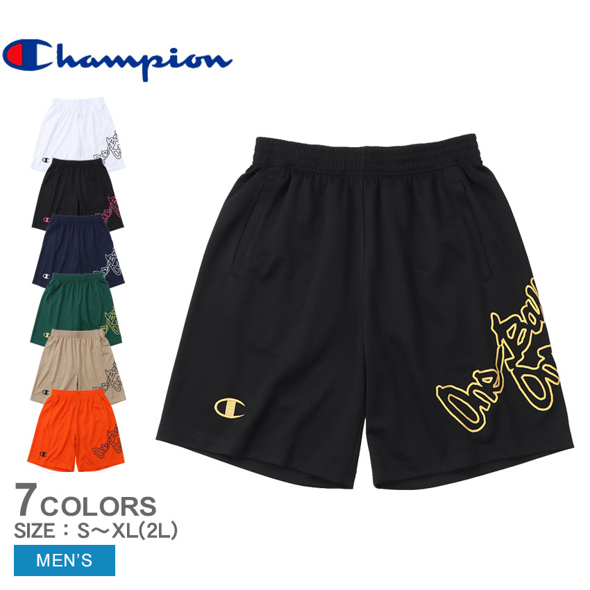 【今だけクーポン配布中】チャンピオン ボトムス メンズ ショーツ CHAMPION C3-WB524 ウエア ハーフパンツ ショートパンツ ショート丈 半ズボン ブランド シンプル カジュアル アメカジ スポーティ スポーツ 運動 ロゴ 刺繍 プリント ベージュ グリーン オレンジ